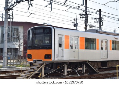 Suburban train (Tobu 50000 series) of Greater Tokyo Area