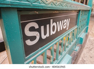 Subway entrance.