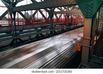 Subway On Bridge From Above