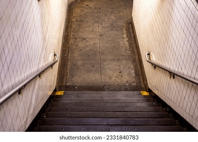 Subway stairs in New York
