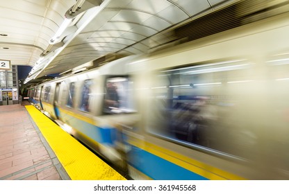 Subway Station Interior, Boston, MA.