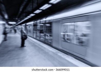 Subway Station Interior In Sydney, Australia.