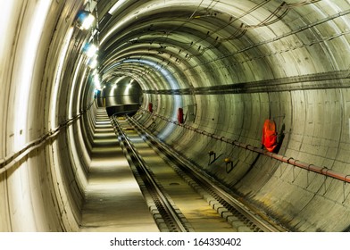 Subway Train Tunnel