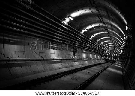 Similar – Tube_#01 Tunnel Untergrund