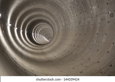 Subway tunnel under construction