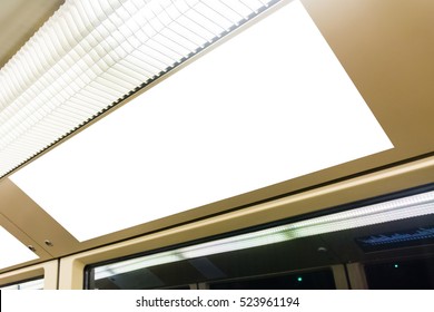 Subway Underground Interior Blank Isolated Clipping Path Advertisement Space