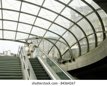 Subway underground metro tube station