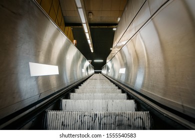Subwaystation with escalator in Stuttgart