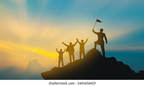 To succeed in business today, you need to be flexible and have good planning and organization skills. Achievement, Success and teamwork Concept - Shutterstock ID 1441656419
