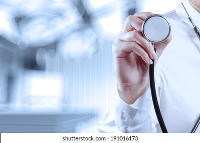 success smart medical doctor working with operating room as concept  - Shutterstock ID 191016173