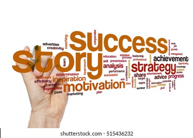 Success Story Word Cloud Concept