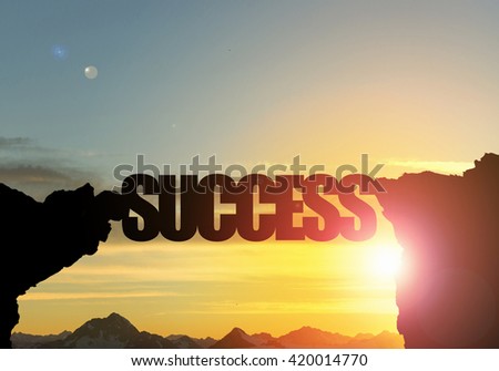 Success word as concept