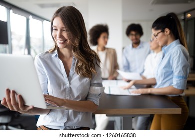 Group Successful Business People Work Office Stock Photo 1234048147 ...