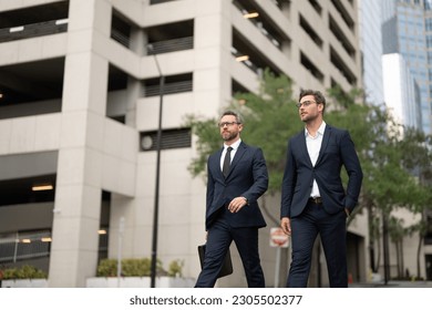 successful business leader boss in suit, copy space. successful business leader boss outdoor. - Powered by Shutterstock