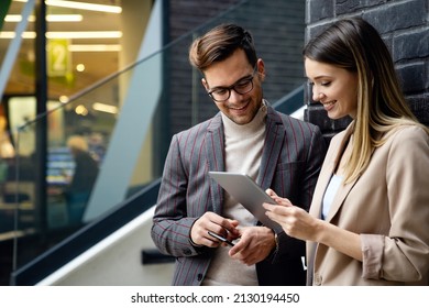 Successful business people, designer enjoying work together. Business people tecgnology concept - Shutterstock ID 2130194450