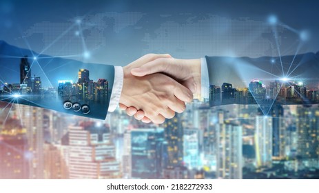 Successful Businessman Handshake Startup New Project Stock Photo ...