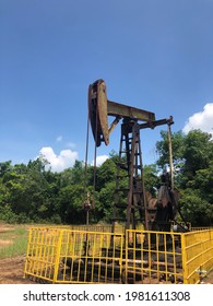 Sucker Rod Pump At Oil Field