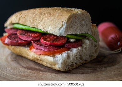 Sucuk Ekmek / Sausage In Bread Sandwich
