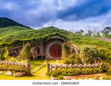 Suenpueng ,Thailand,10 Apirl 2020.Hobbit house model in Thailand.