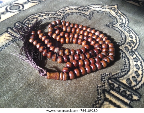 Sufi Tasbih On Prayer Mat Stock Photo Edit Now 764189380