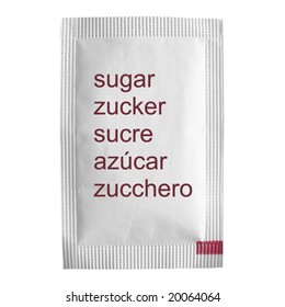 Sugar bag isolated