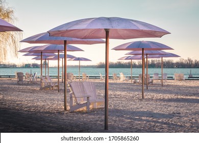 Sugar Beach In Toronto During Corona Virus Pandemic