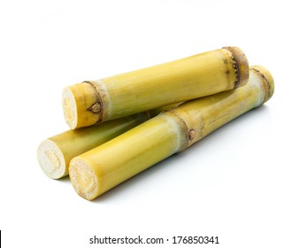 Sugar Cane Isolated On White Background