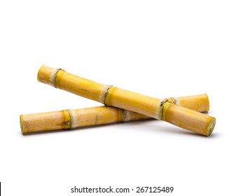 Sugar Cane Isolated On White Background