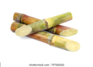 Sugar cane, Cane, Sugarcane piece fresh, Sugar cane on white background, Sugarcane fresh