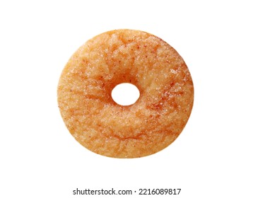 Sugar Cinnamon Doughnut Isolated On White Background