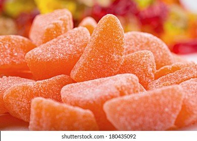 Sugar Coated Orange Slice Candy