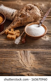 Sugar concept with various kinds of sugar - Shutterstock ID 163670960