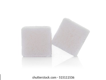 Sugar Cube On White Background