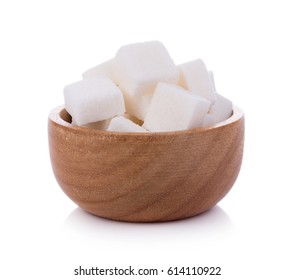 Sugar Cube On White Background