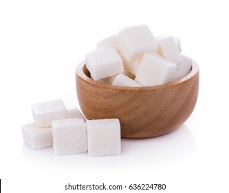 Sugar Cube On White Background