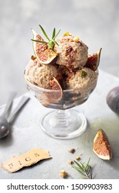 Sugar Free Fig Ice Cream With Walnuts And Date Syrop 