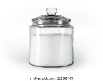 Sugar Jar On White