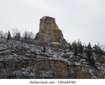 The Sugar Loaf Bluff Near Winona, Minnesota