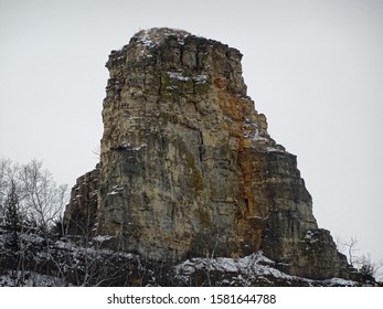 The Sugar Loaf Bluff Near Winona, Minnesota