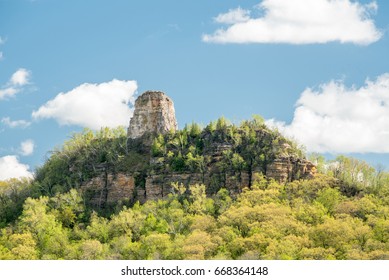 Sugar Loaf Bluff In Winona, Minnesota