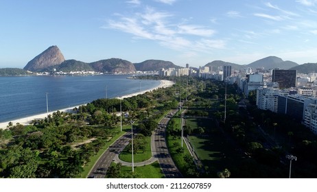 Sugar Loaf And Flamengo Park In A Sunny Day