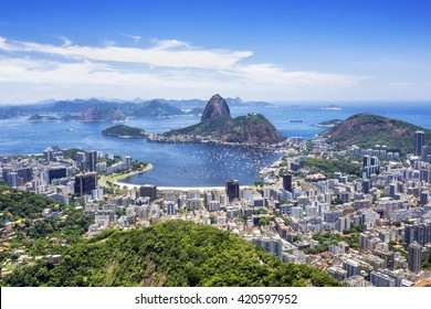 Sugar Loaf Mountain In Rio De Janeiro, Brazil.