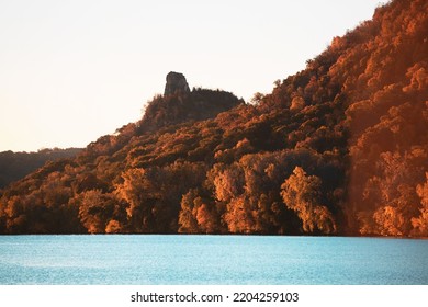 Sugar Loaf As Seen From Lake Winona In Winona, Minnesota