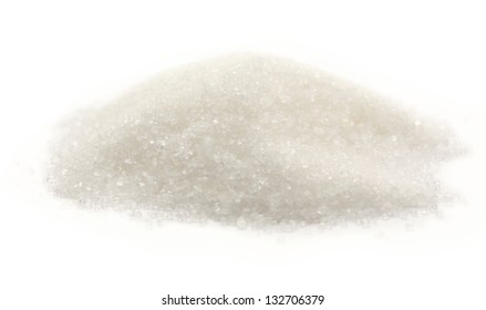 Sugar On White Background