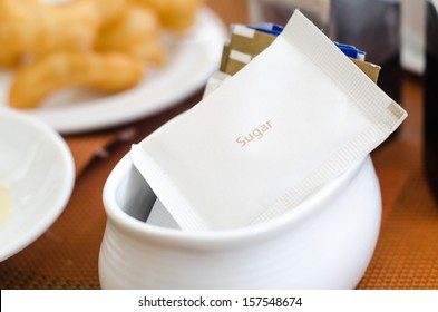 Sugar Packet On Table