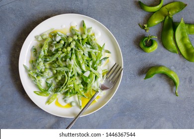 Sugar Snap Peas Salad With Buttermilk Dressing