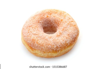 Sugared Doughnut Isolated On White