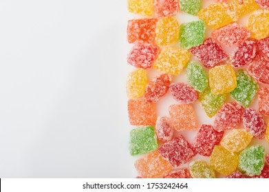 Sugary Candy Theme. Colorful Delicious Junk Food