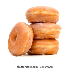 Sugary Donut Isolated On A White Background 