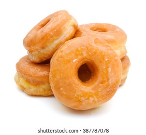 Sugary Donut Isolated On A White Background 